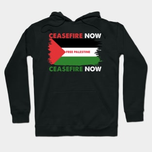 CeaseFire Now Free Palestine Hoodie